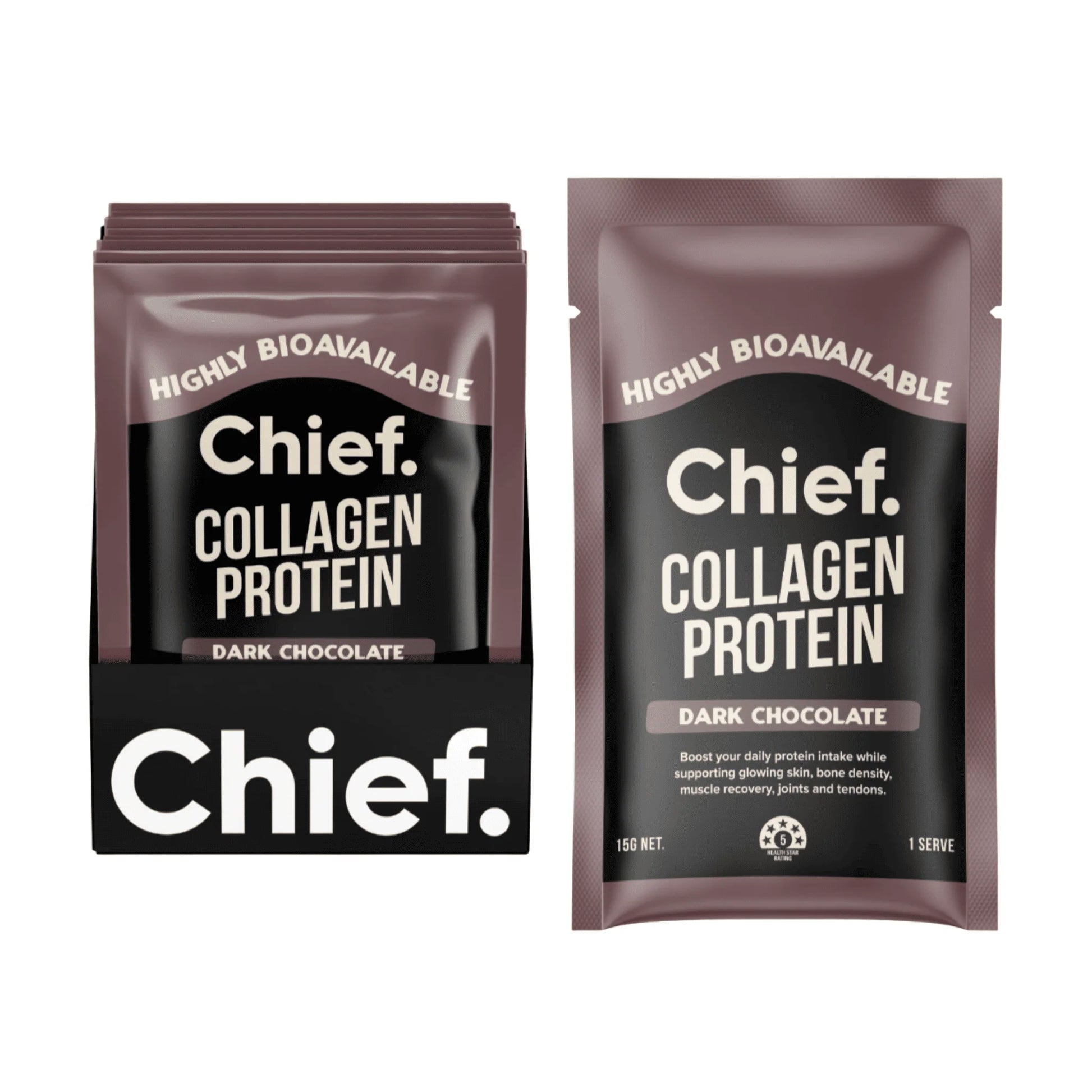 Chief - Collagen Protein Choc Sachets 15g