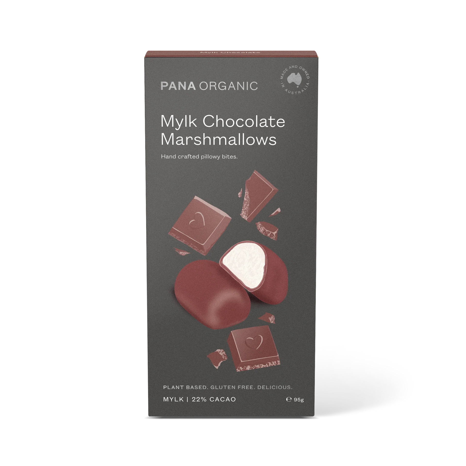 Pana Organics - Coated Marshmallow Dark 100g